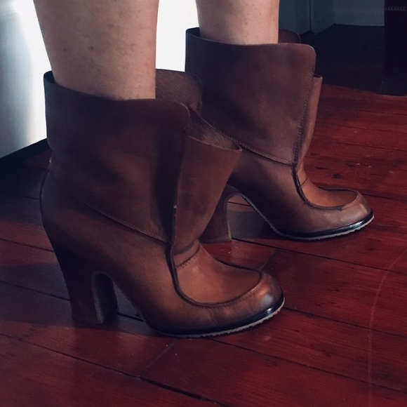 RARE Maison Martin Margiela Line 22 Open Flap Ankle Boot. Sz. 7.5/37.5 - Picture 4 of 11